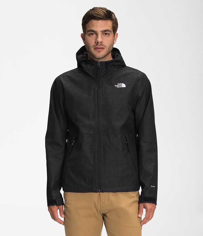 Casaca Impermeable The North Face Hombre Printed Novelty Millerton Negras - Peru 76835AGUJ